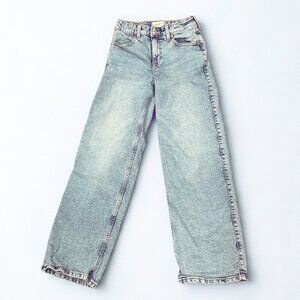 Abercrombie Kids High Rise Wide Leg Jeans Size 13/14 Blue